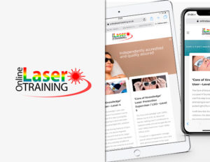 Online Laser Training website design