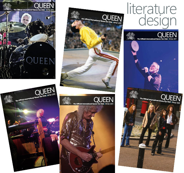Queen fan club magazine cover designs